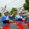 壮麗な流し踊りを披露する「よみうり大花連」